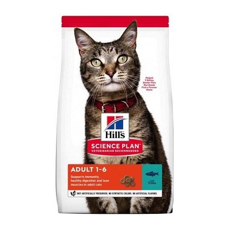 HILLS Science Plan Feline Adult Tuna sausas pašaras katėms
