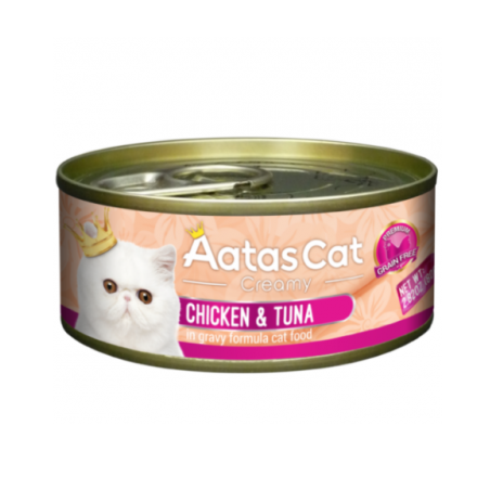 Aatas Cat Creamy Chicken&Tuna konservai katėms