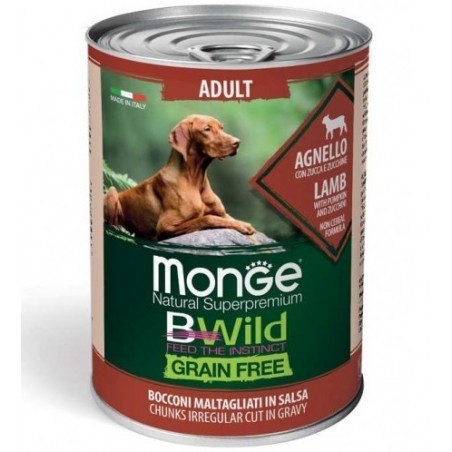 Monge Bwild adult konservai šunims su ėriena 400 g