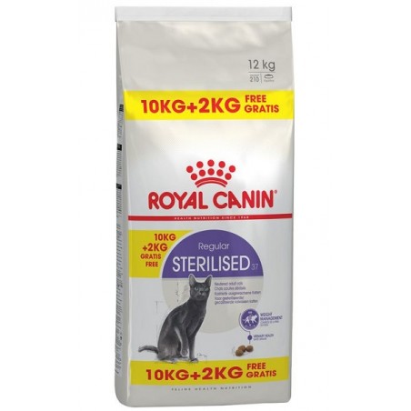 Royal Canin Sterilised 10 kg + 2 kg sausas pašaras sterilizuotoms katėms
