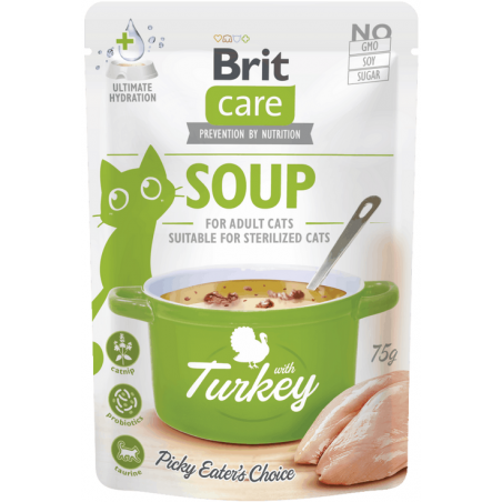 Brit Care Cat Soup Turkey sriuba su kalakutiena katėms 75g