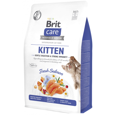 Brit Care Kitten Gentle Digestion&Strong Immunity sausas pašaras kačiukams iki 1 metų
