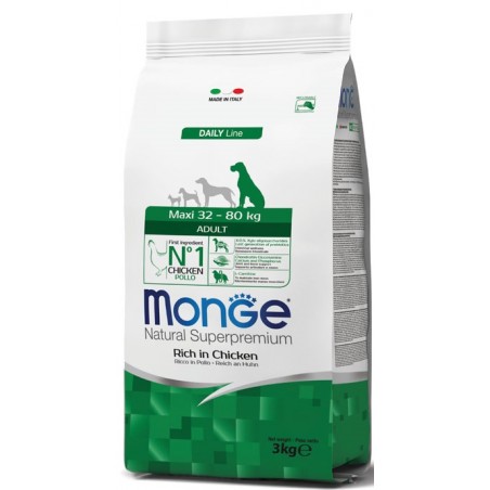 Monge Maxi Adult Chicken (vištiena) sausas pašaras šunims 12kg