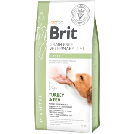 Brit GF Veterinary Diets sausas maistas šunims Diabetes