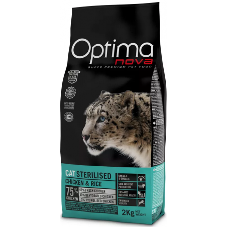 OPTIMA nova Cat Sterilised vieno baltymo pašaras sterilizuotoms katėms