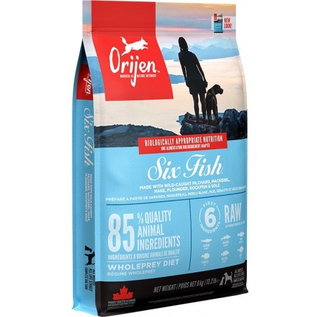 ORIJEN Six Fish (žuvis) Dog sausas maistas šunims