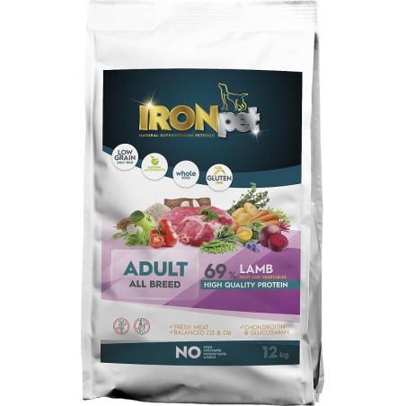 IRONpet LAMB Adult All Breed pašaras suaugusiems šunims