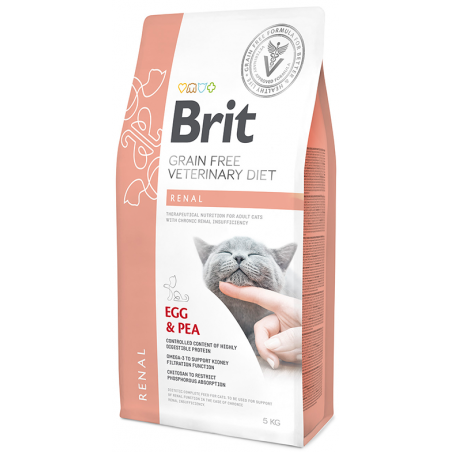 Brit GF Veterinary Diets Renal sausas maistas katėms
