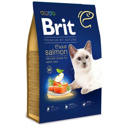 Brit Premium Cat Adult Salmon sausas pašaras katėms