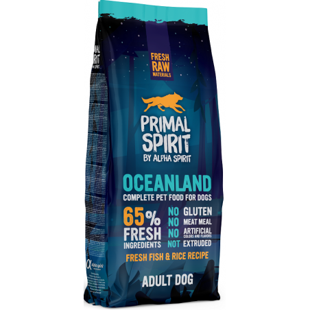 PRIMAL SPIRIT Oceanland Adult Dog Drėgnas Pašaras Šunims 12kg