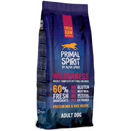 PRIMAL SPIRIT Wilderness Adult Dog Drėgnas Pašaras Šunims 12kg