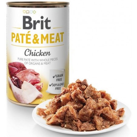 BRIT CARE Chicken Pate & Meat konservai šunims su vištiena