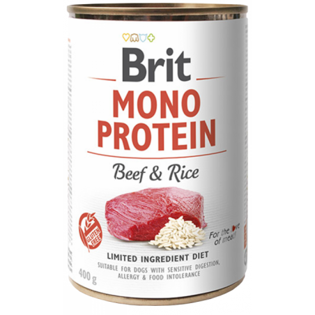 Brit Care Mono Protein Beef&Rice konservai šunims su jautiena