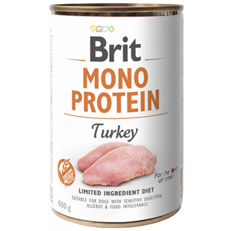 Brit Care Mono Protein Turkey konservai šunims su kalakutiena