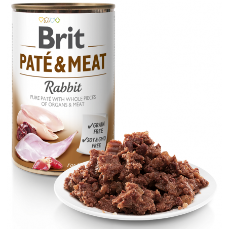 Brit Care Rabbit Pate & Meat konservai šunims su triušiena