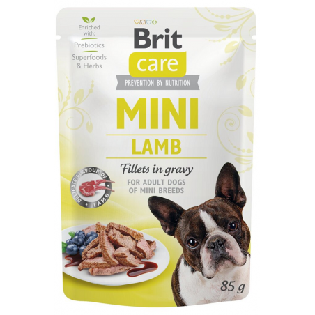 Brit Care Mini konservai su ėrienos filė mažų veislių šunims