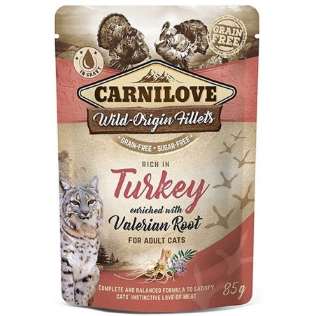 Carnilove Turkey konservai katėms su Kalakutiena ir valerijonu
