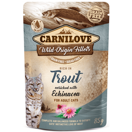 Carnilove Trout konservai katėms su upėtakiu ir ežiuole