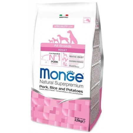 Monge All Breed adult Pork (kiauliena) sausas pašaras suaugusiems šunims 12kg