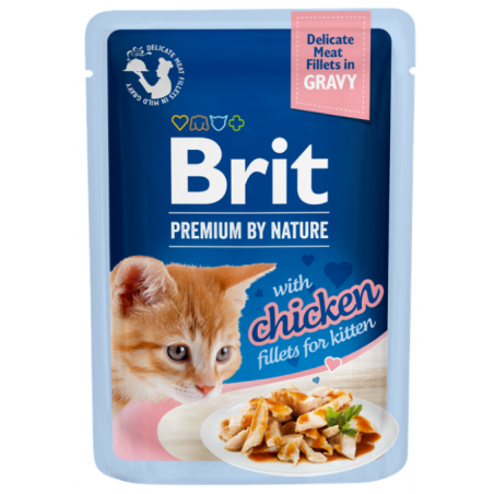 Brit Premium Delicate Chicken for Kitten in Gravy 85g