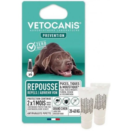 Vetocanis atbaidantis užlašinamas tirpalas šunims nuo erkių (virš 20kg), N2