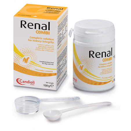 Candioli Renal Combi milteliai inkstų funkcijai, šunims ir katėms, 150g