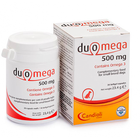 Candioli Duomega žuvų taukai šunims 500 mg, 30 tabl.