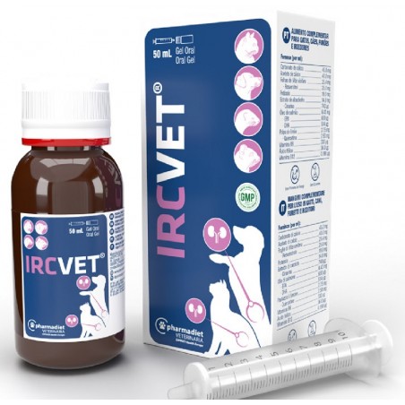 Ircvet Gel 50 ml pašaro papildas lėtiniam inkstų nepakankamumui