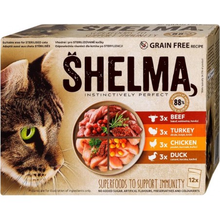 SHELMA MIX Kačių konservų rinkinys