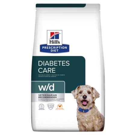 Hill’s PD Canine w/d sausas maistas šunims su vištiena, diabeto kontrolei