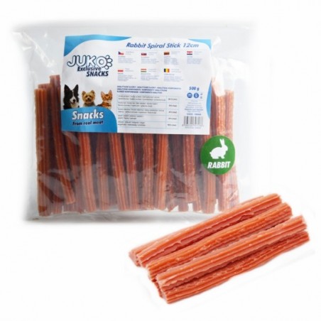Juko skanėstas šunims triušienos pagaliukai 12cm 500g