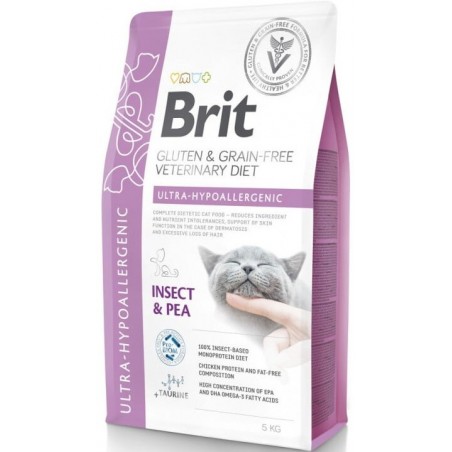Brit GF Veterinary Diets Cat Ultra-Hypoallergenic sausas maistas katėms