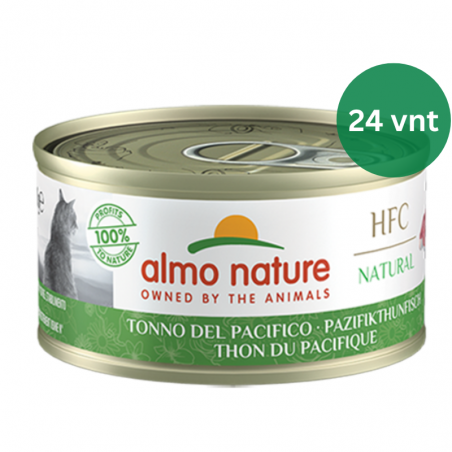 Almo Nature HFC Pacific Ocean Tuna šlapias maistas katėms 24x70g