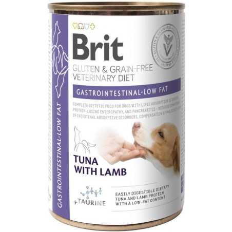 Brit GF Veterinary Diets konservai šunims Gastrointestinal Low Fat