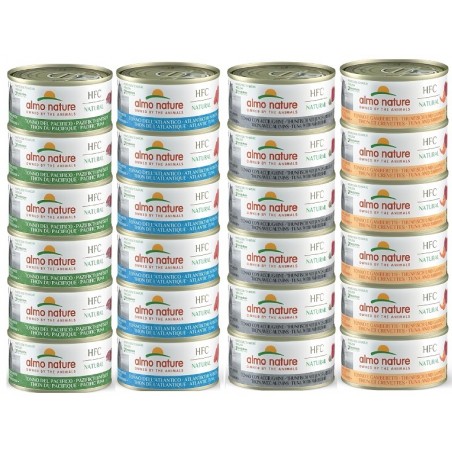 Almo Nature HFC Mix rinkinukas Nr. 1 konservai katėms 24x70g