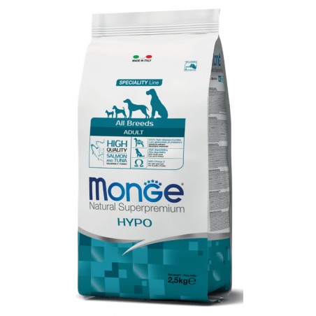 Monge All Breeds Hypoallergenic (lašiša/tunas) sausas pašaras šunims