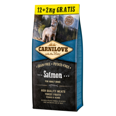 Carnilove Salmon for Adult 12+2 kg sausas pašaras šunims su lašiša