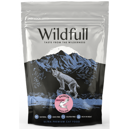 Wildfull Cat Salmon Hair&Skin sausas maistas katėms