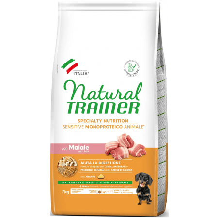 Natural Trainer Sensitive Mini Adult Pork (kiauliena) sausas pašaras šunims