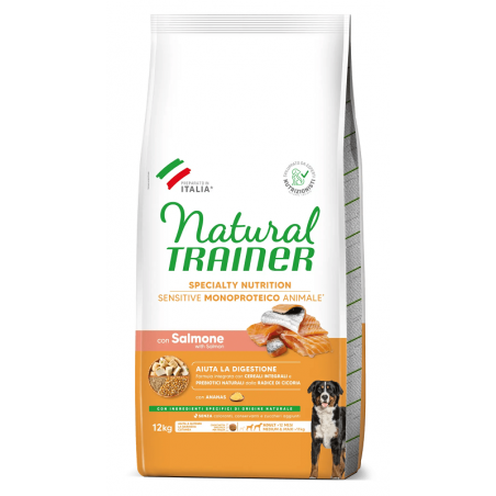 Natural Trainer Sensitive Medium/Maxi Adult Salmon (lašiša) sausas pašaras šunims 12kg